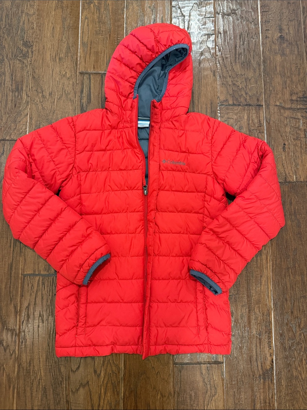 Columbia Youth L (14/16) Bright Red Hooded Jacket